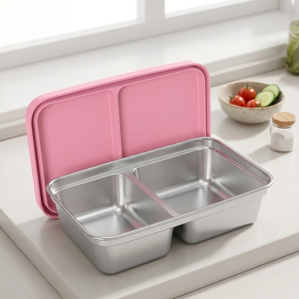 Food Snacks For Toddlers - Stainless Steel Toddler Lunch Box with