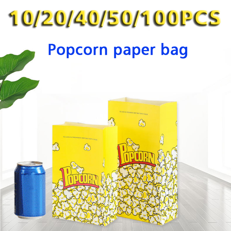 Food Halloween Snacks - 10/20/30/50/100PCS Yellow paper bag Food bags