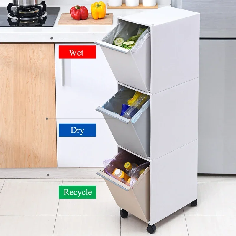 Food Snacks Corner - -Convenient Kitchen Waste Bucket Gap Corner
