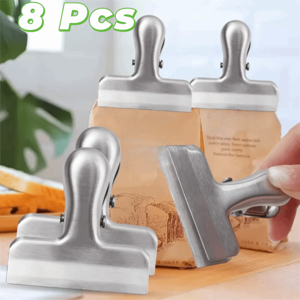 Food Snacks Corner - 8PCS Stainless Steel T-shaped Snack Bag