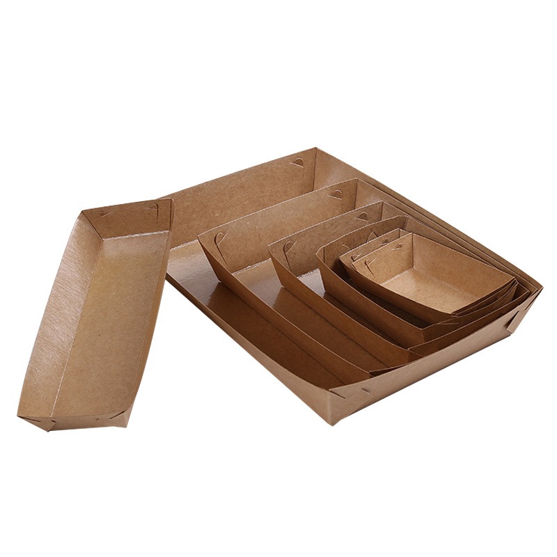 Food Halloween Snacks - 10/30/50pcs Kraft Paper Disposable Coated Boat
