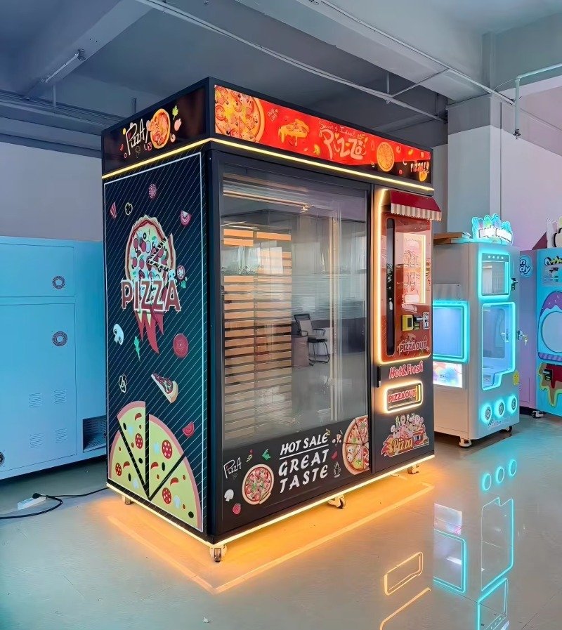 Food Snacks Corner - Ready Meal Pizza Vending Cabinet Customized