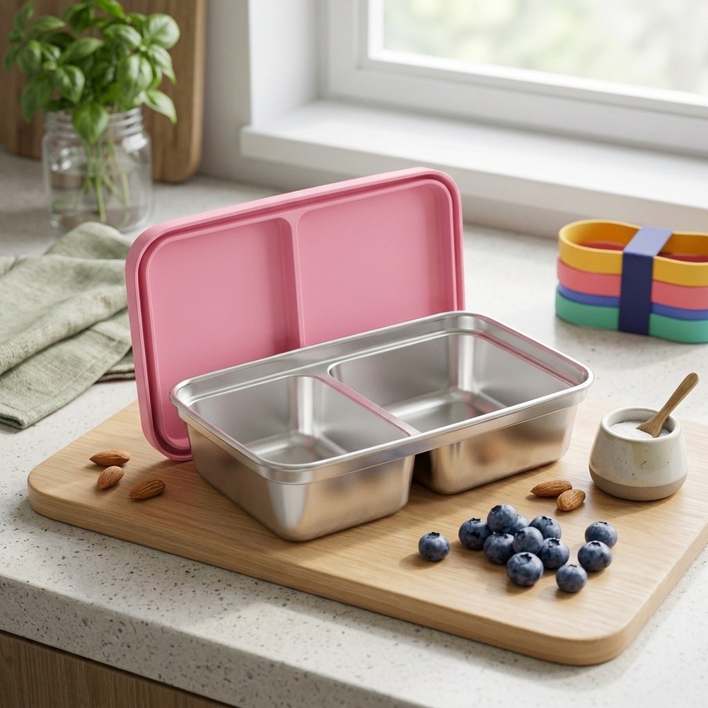 Food Snacks For Toddlers - Stainless Steel Toddler Lunch Box with