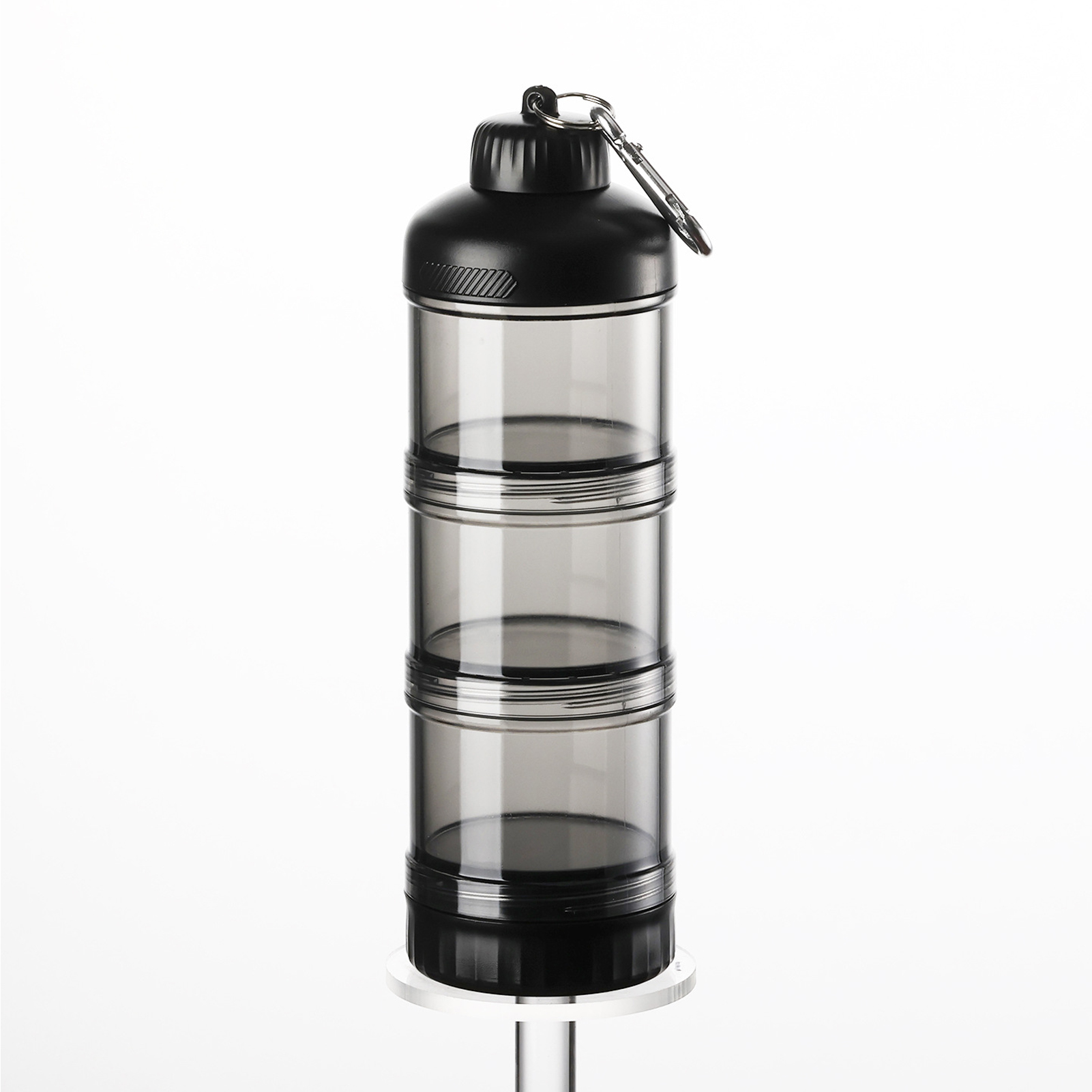 Food Snacks With Protein - Portable 3-Layer Powder Dispenser Box Food-Grade