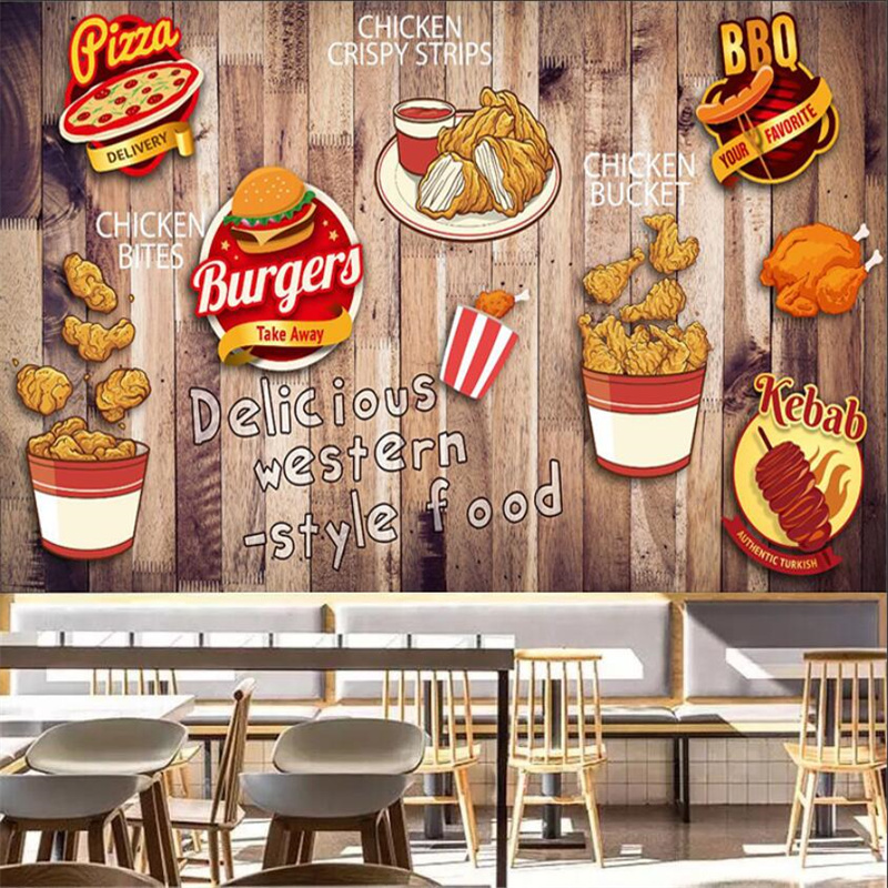 Custom Fried Chicken Burger Wa - Food Snacks Background 评论和价格