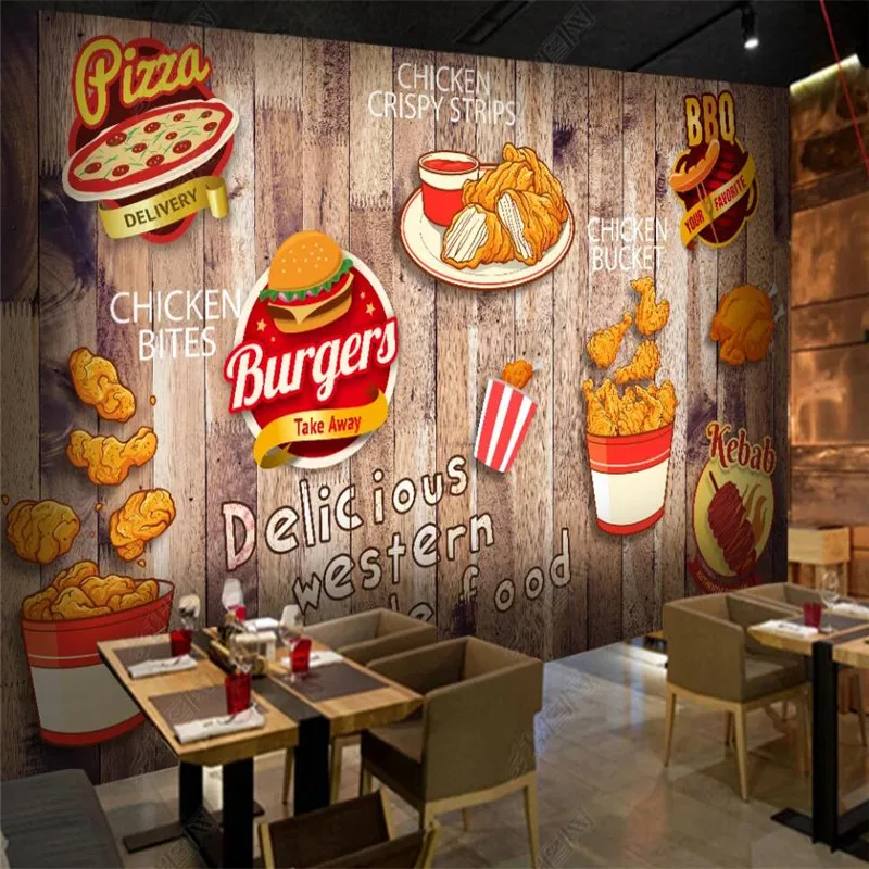 Custom Fried Chicken Burger Wa - Food Snacks Background 评论和价格