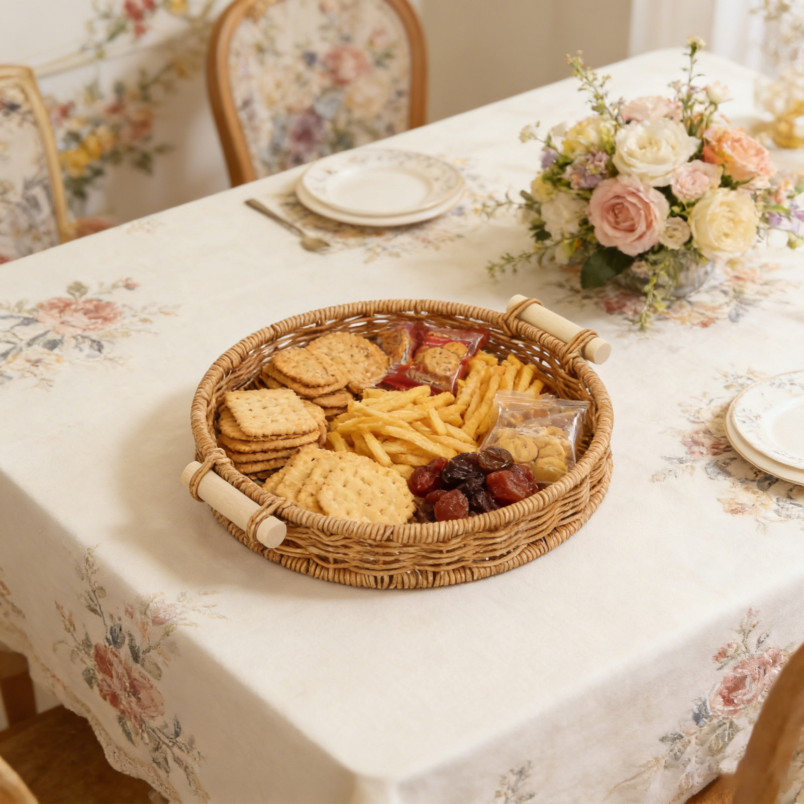 Imitation Rattan Bread Basket  - Food Snacks Drinks 评论和价格