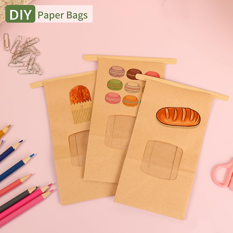 10Pcs Bakery Bags, Window Seal - Food Halloween Snacks 评论和价格
