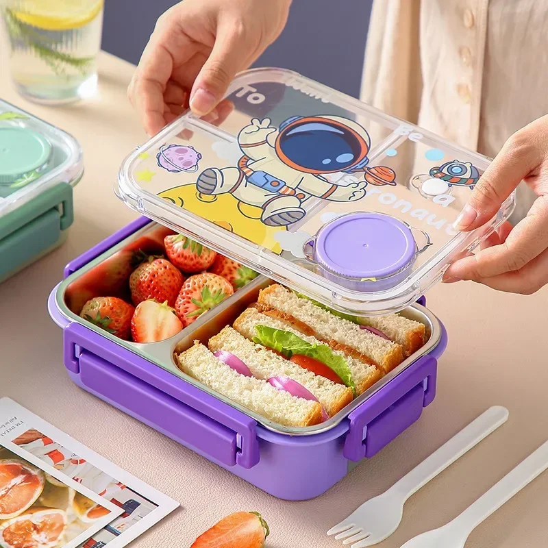 Unicorn Cartoon Bento Lunch Bo - Food Snacks For Toddlers 评论和价格
