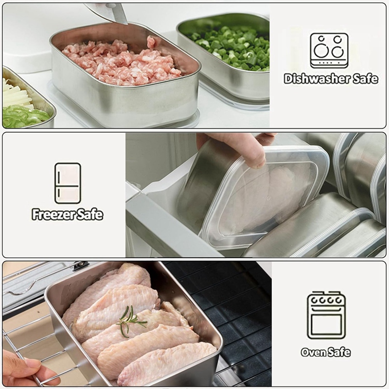 Stainless Steel Containers for - Food & Snacks Pdf 评论和价格