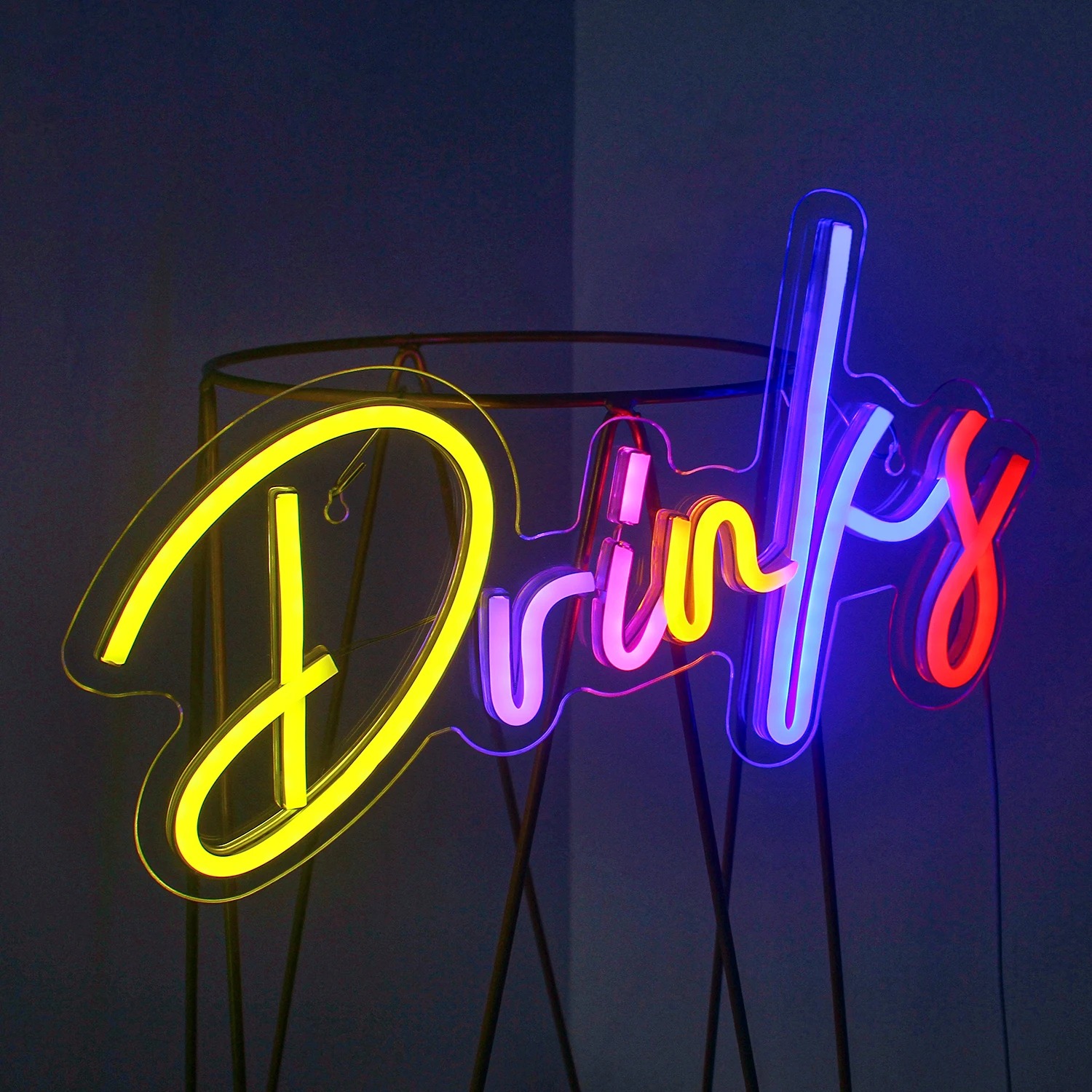 Drinks & Snacks Bar LED Neon L - Food Snacks Background 评论和价格