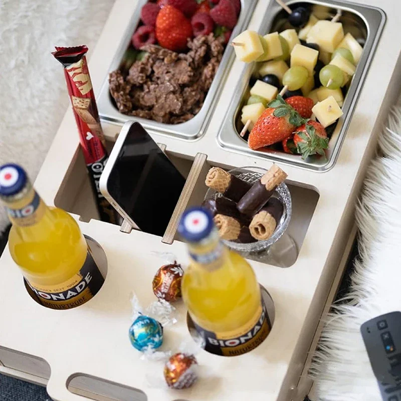 Rectangle Bamboo Tray Desktop  - Food Snacks Drinks 评论和价格