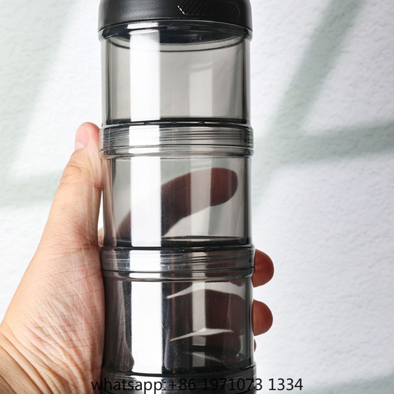 Portable 3-Layer Powder Dispen - Food Snacks With Protein 评论和价格