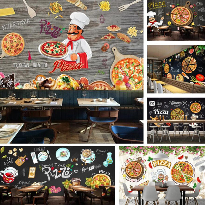 Custom Pizza Fast Food Mural W - Food Snacks Background 评论和价格