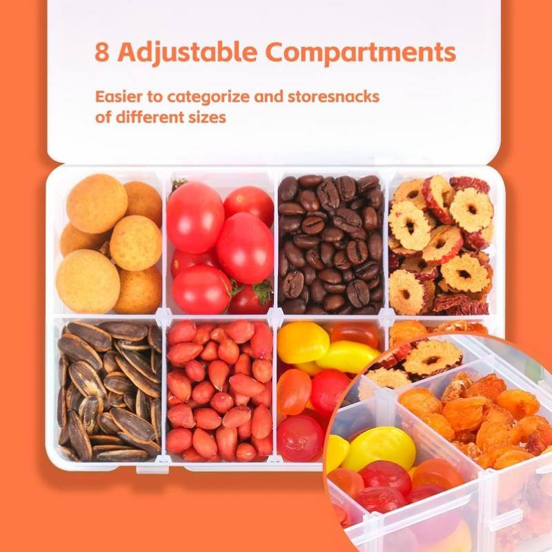 8 Grid Pill Case Snackle Box C - Food Snacks With Iron 评论和价格