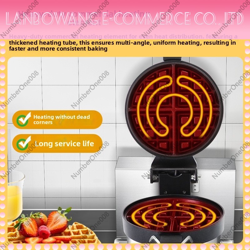 Rotating Waffle Maker Griddle  - Food Snacks With Iron 评论和价格