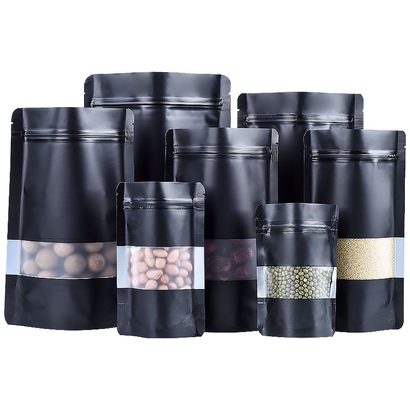 100PCS Stand-up Matte Black Al - Food Halloween Snacks 评论和价格
