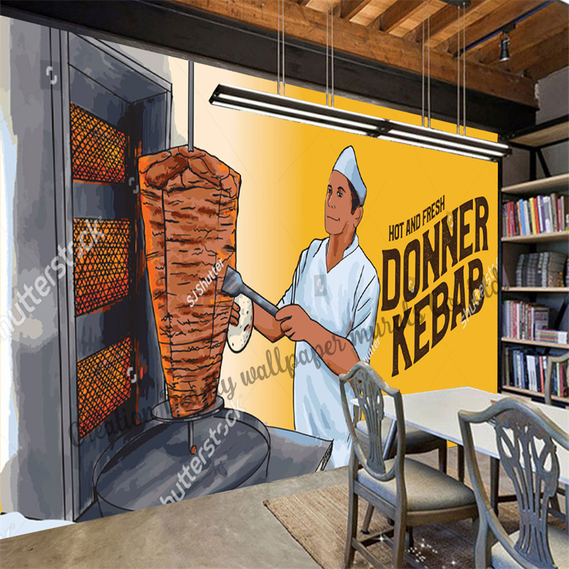 Custom Fast Food Kebab Wallpap - Food Snacks Background 评论和价格