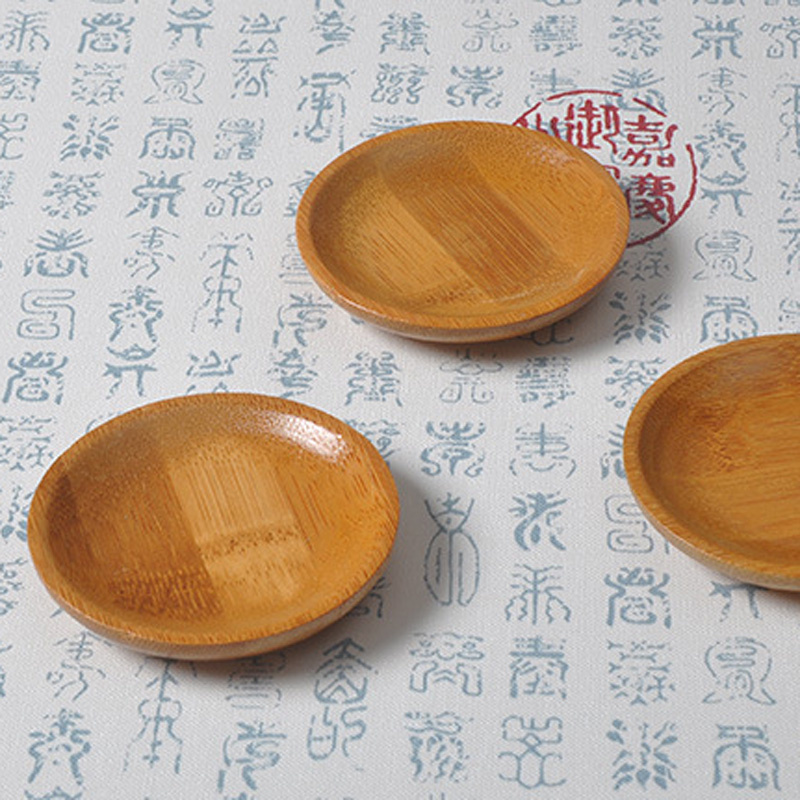 100Pcs/Lot Bamboo Saucer Stora - Food Snacks Background 评论和价格