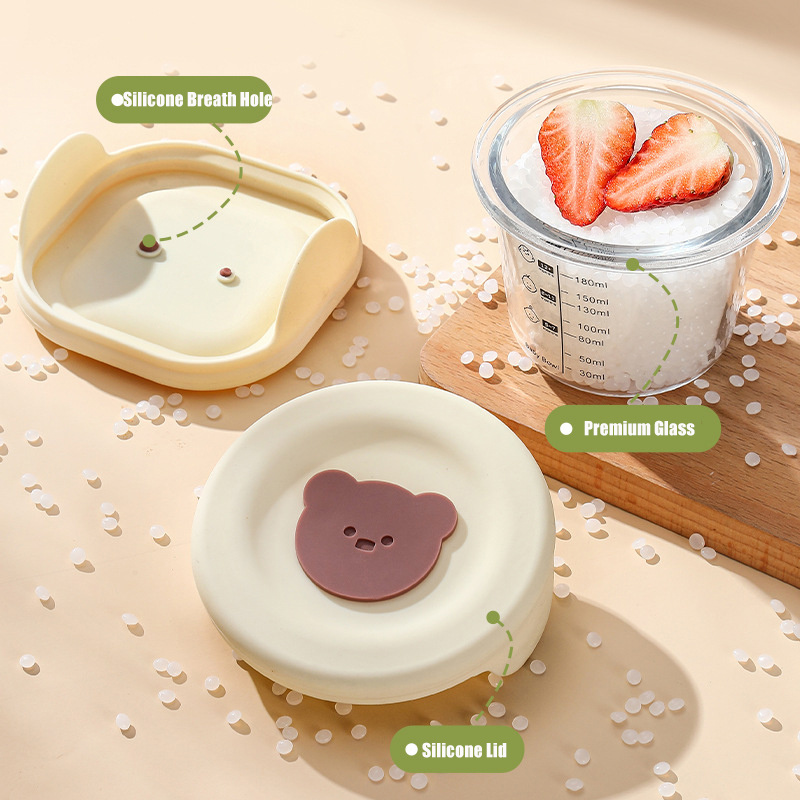 180ml Glass Baby Food Storage  - Food Snacks For Toddlers 评论和价格