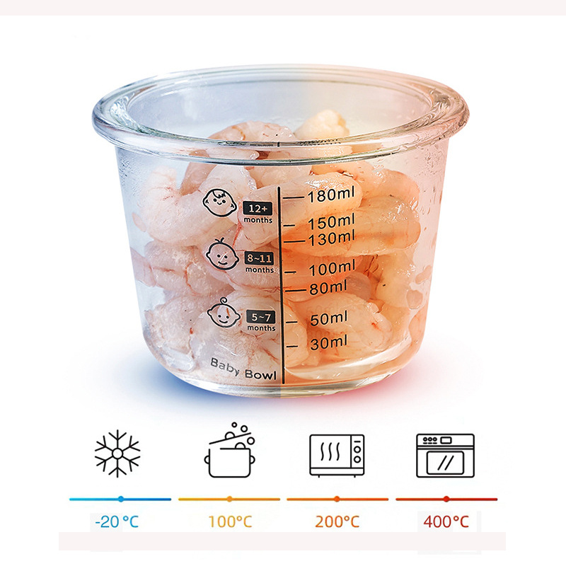 180ml Glass Baby Food Storage  - Food Snacks For Toddlers 评论和价格