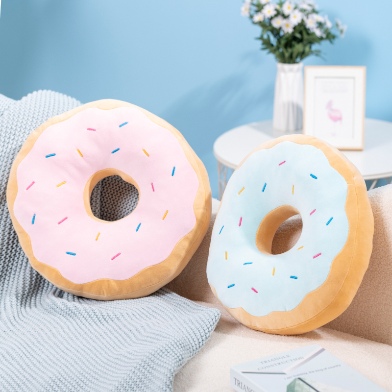 Candy Colors Donut Plush Pillo - Soft Food Snacks Kids 评论和价格