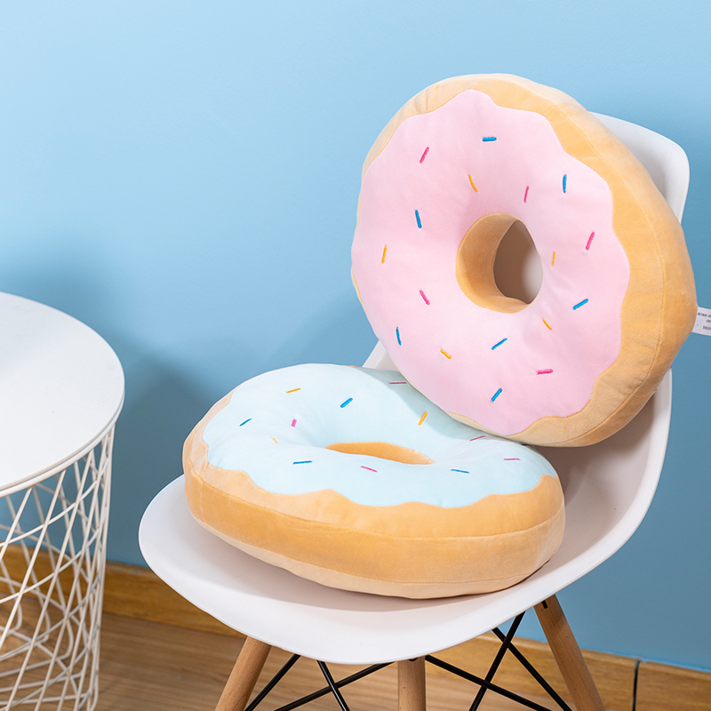 Candy Colors Donut Plush Pillo - Soft Food Snacks Kids 评论和价格