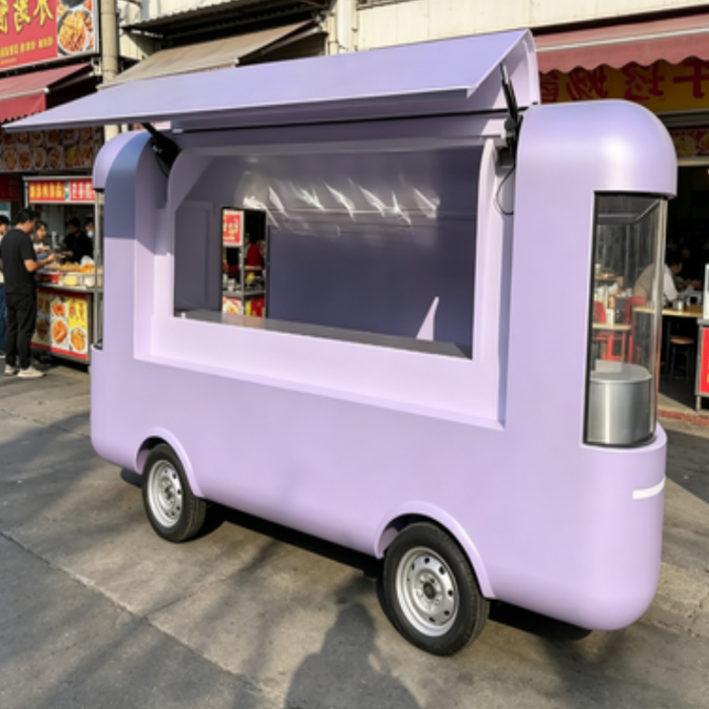 Round Movable Food Trailer Por - Food Snacks Drinks 评论和价格