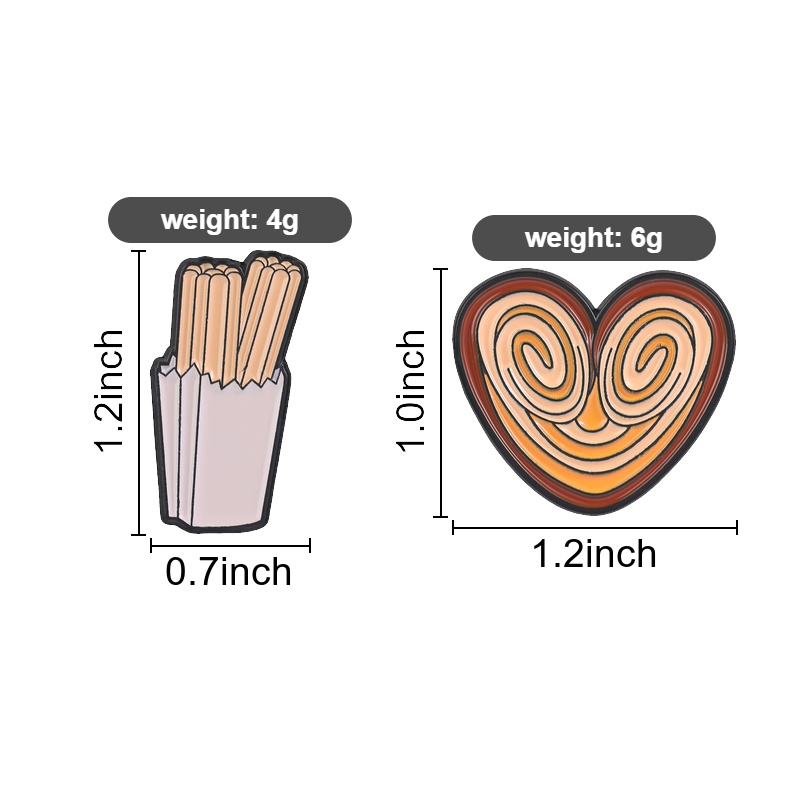 Funny Snack Enamel Pin, Churro - Food Lovers Snacks 评论和价格
